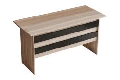 Kontorbord-Barrock Skrivebord 140 cm Natur,Svart
