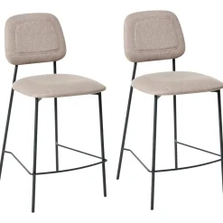 Barmøbler|Barstoler-Barstol Duette 2-pakning Taupe,Svart