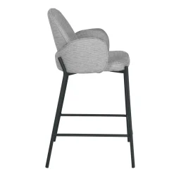 Barstoler-Barstol HOME4YOU Damen 158x40xh75 cm, Cappuccino lys grå