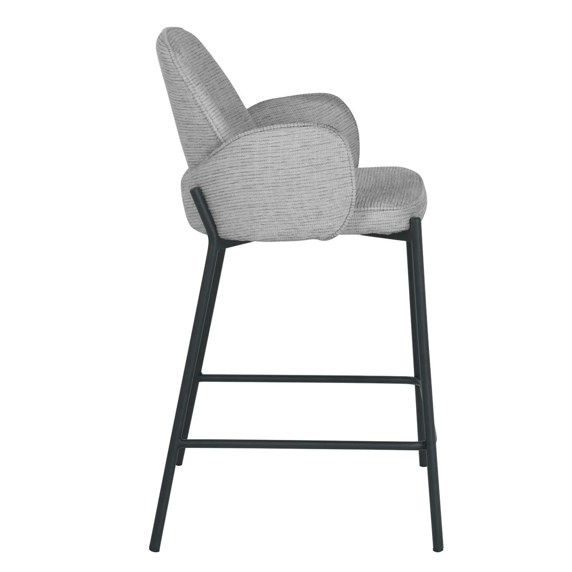 Barstoler-Barstol HOME4YOU Damen 158x40xh75 cm, Cappuccino lys grå
