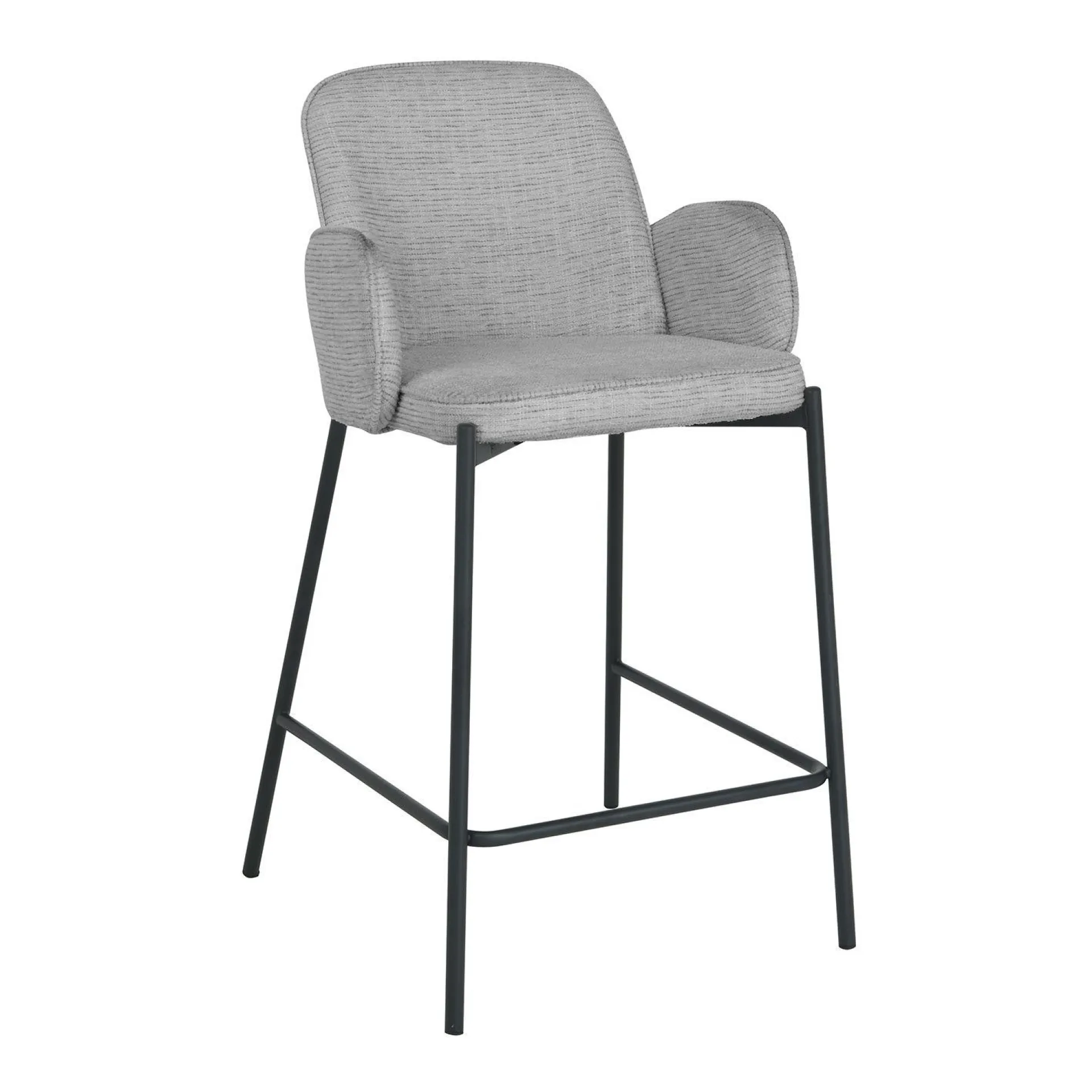 Barstoler-Barstol HOME4YOU Damen 158x40xh75 cm, Cappuccino lys grå