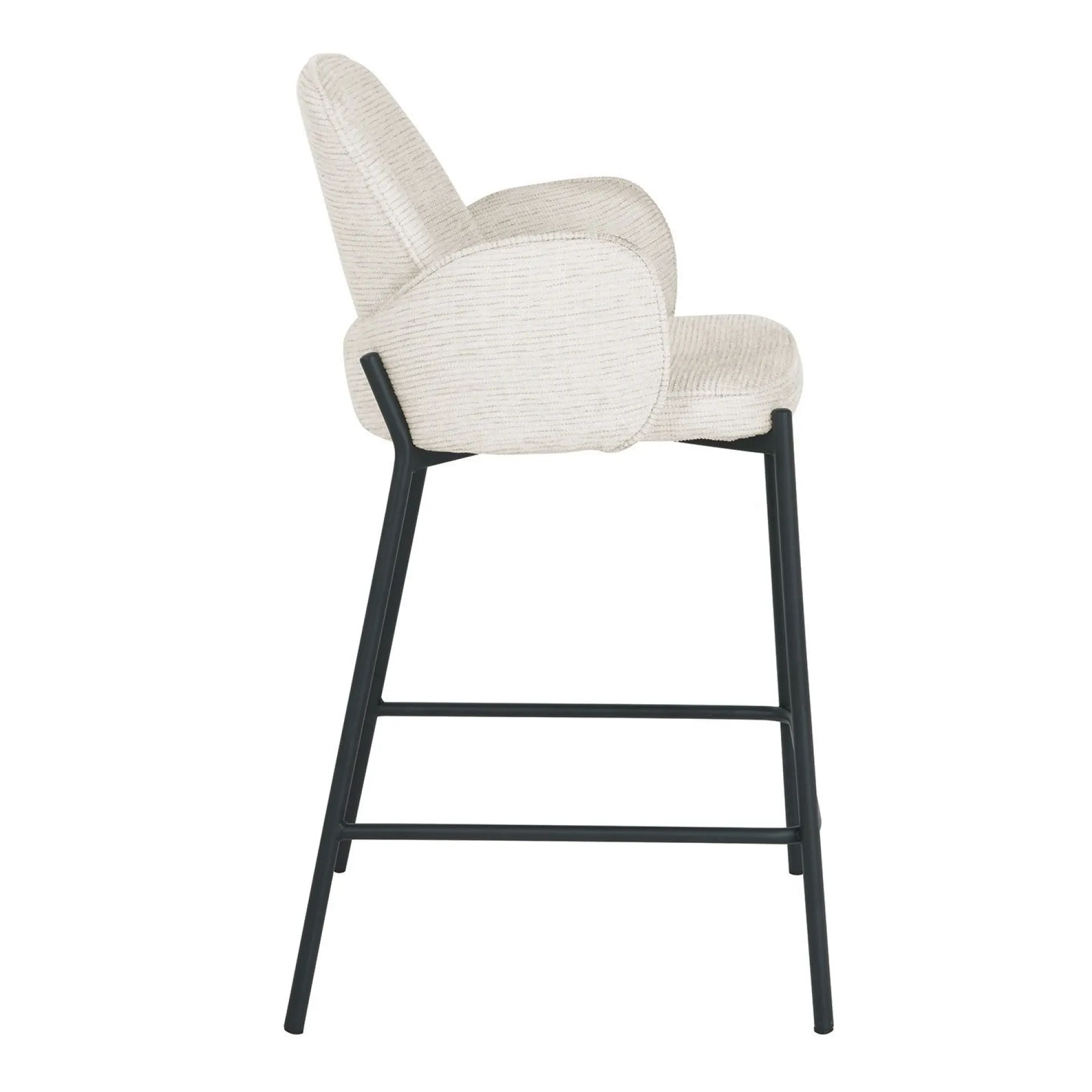 Barmøbler-Barstol HOME4YOU Damen 80x40xh90 cm, Svart lys beige