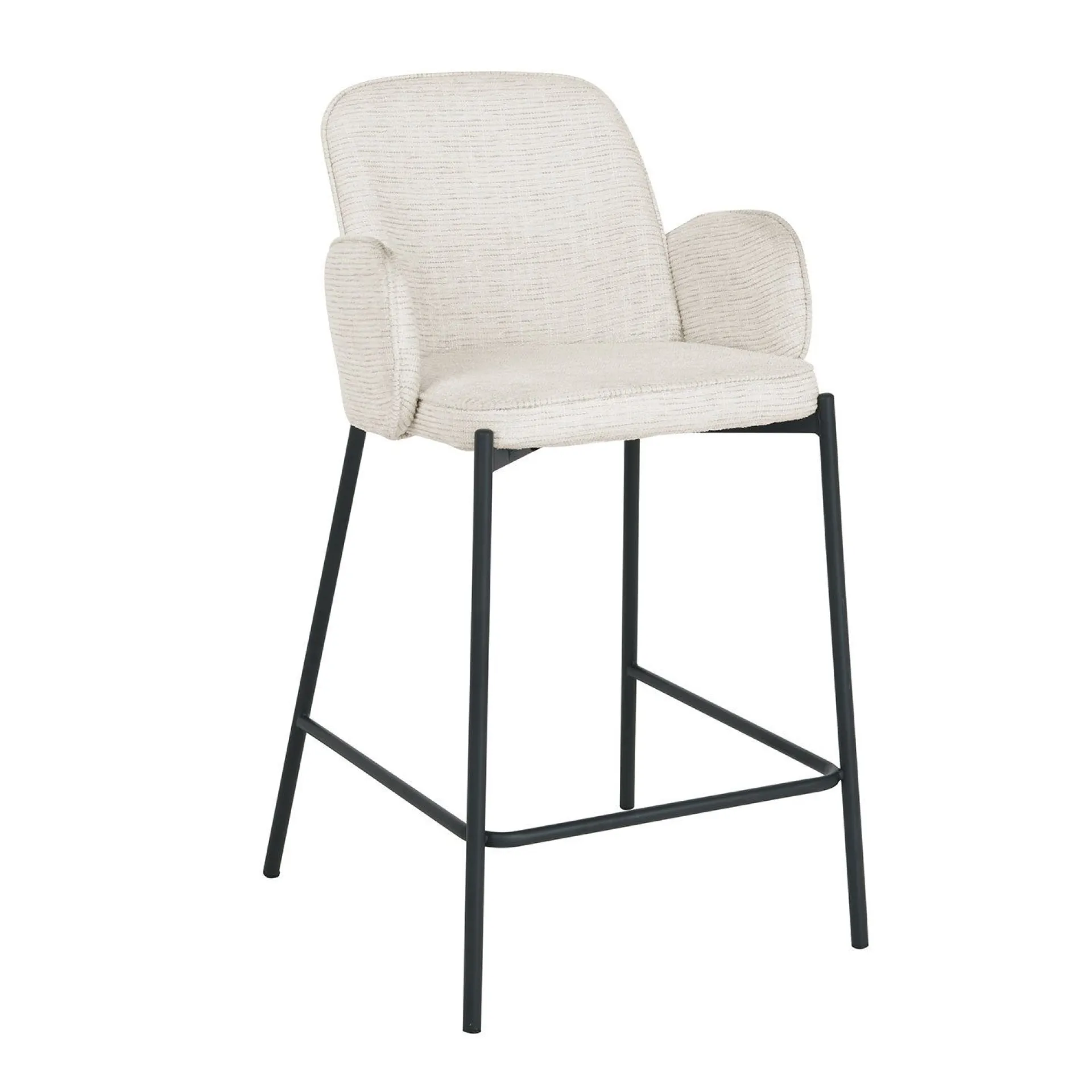 Barmøbler-Barstol HOME4YOU Damen 80x40xh90 cm, Svart lys beige
