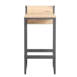Barmøbler-Barstol HOME4YOU Hannes 38x38x80 cm melamin rustikk