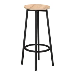 Barstol HOME4YOU Hannes 38x38x70 cm rustikk melamin