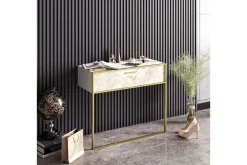 Sideboard & Skjenker-Bascle Sideboard 90 cm Hvit,Gull