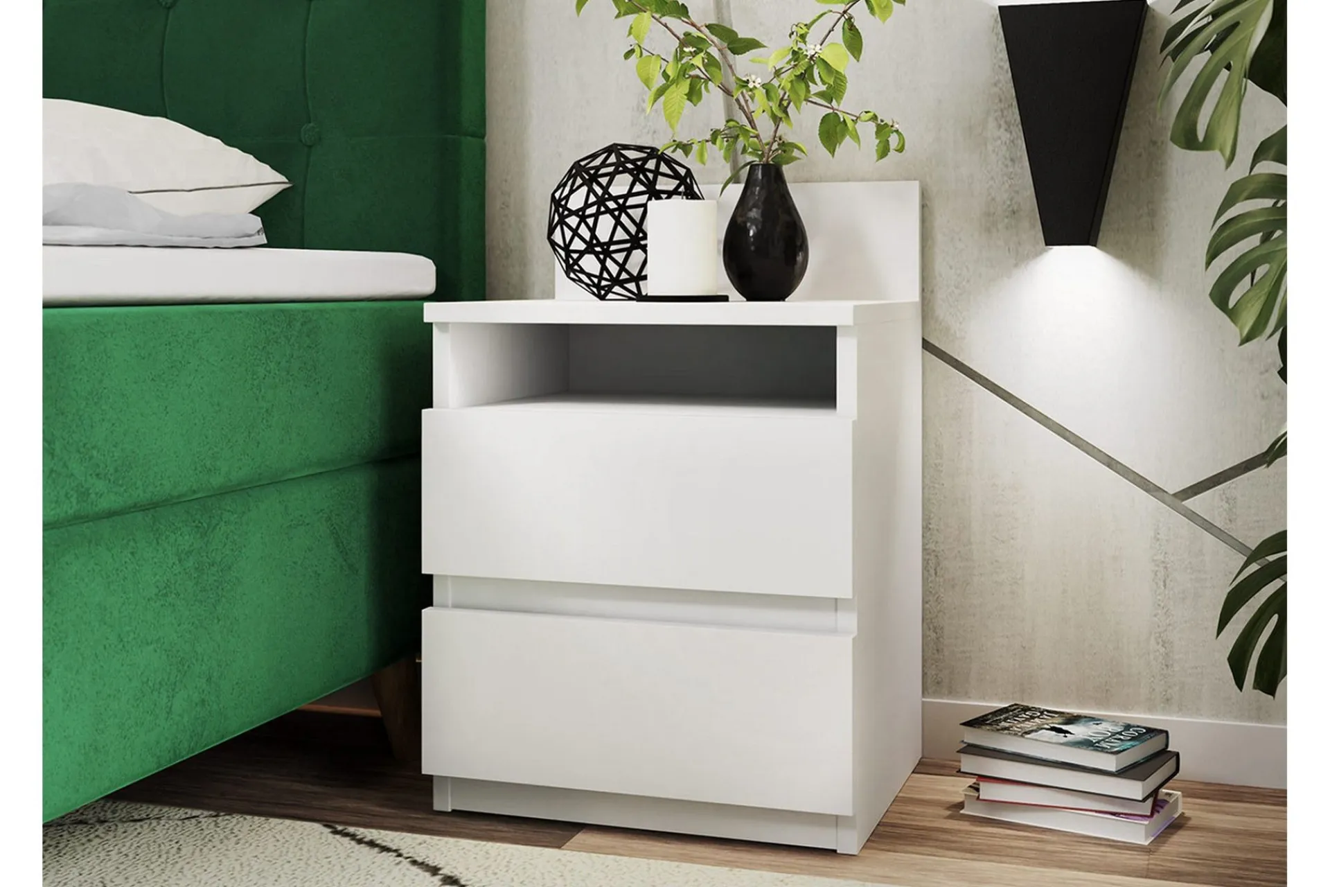 Oppbevaringsskap|Skap-Basildon Oppbevaringsskap 33 cm Hvit
