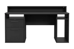Kontorbord-Bays Gaming Skrivebord 160 cm Svart