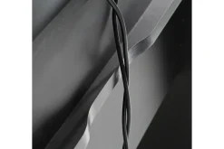 Kontorbord-Bays Gaming Skrivebord 160 cm med Oppbevaring 2 Hyller Svart