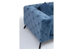 Manor House 2 Seter Sofa|Velour Sofa & Fløyel Sofa-Beachport 2-seters Sofa Blå