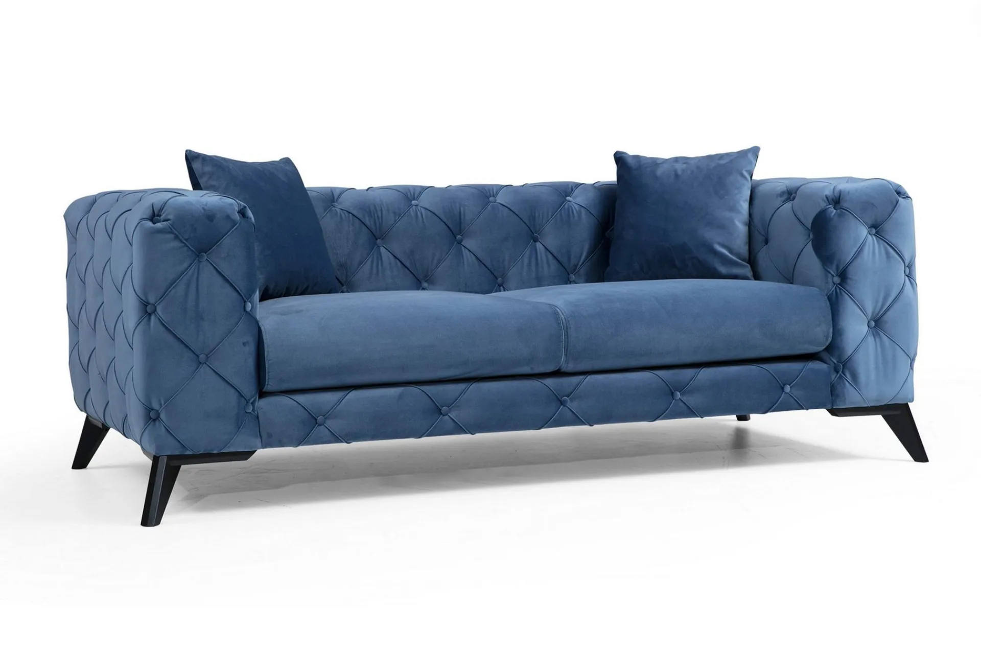 Manor House 2 Seter Sofa|Velour Sofa & Fløyel Sofa-Beachport 2-seters Sofa Blå