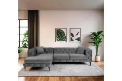 Manor House Sofa Med Sjeselong-Beachport 3-seters Sofa med Venstre Sjeselong Antracit