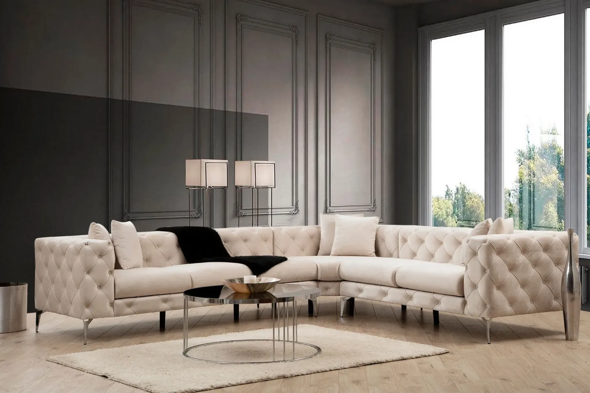 Manor House Beachport Stor Hjørnesofa 6-seters L-formet