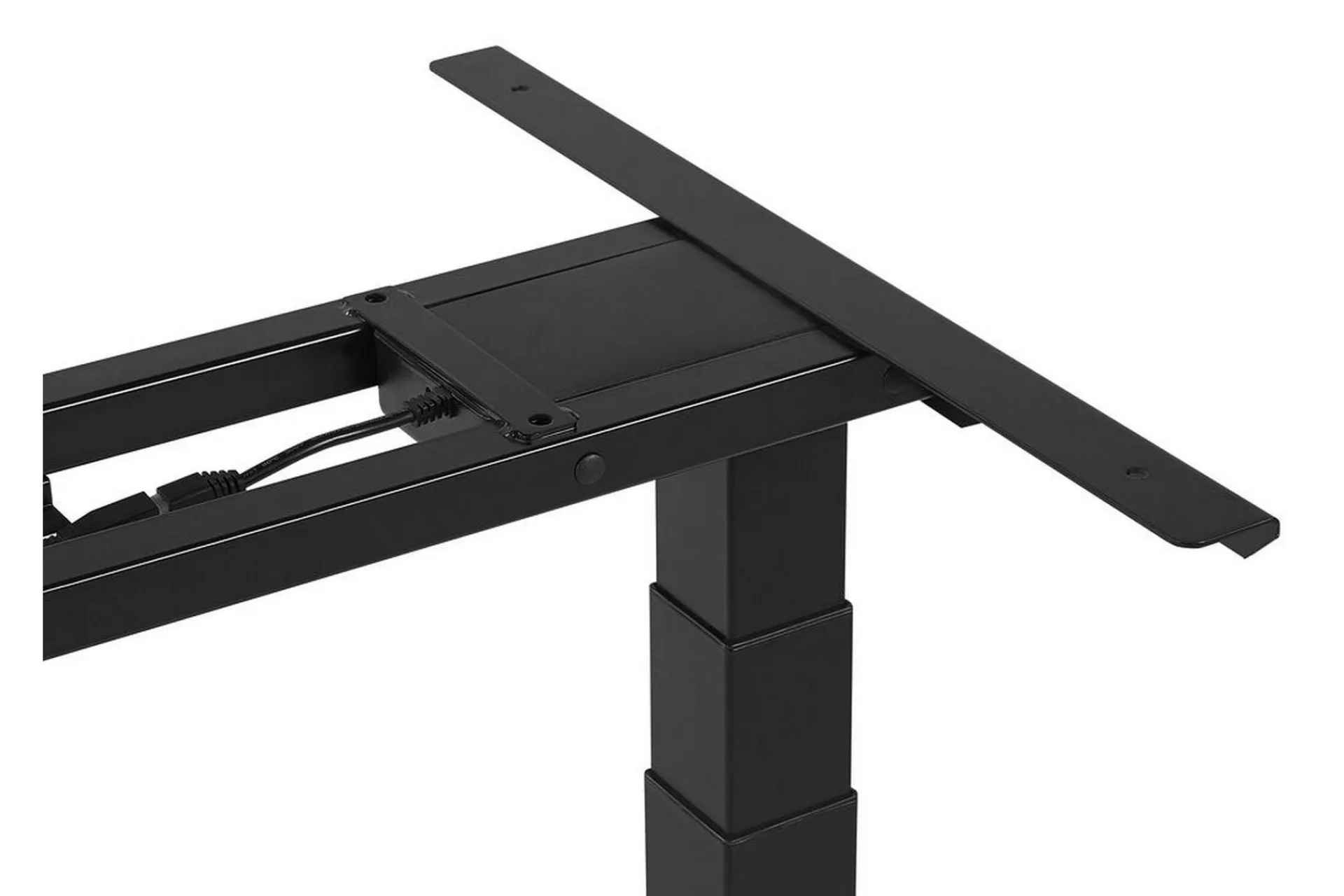 Kontorbord-Belluton Skrivebord 130 cm Elektriskt Justerbart Grey