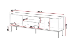 Belonger TV-benk 180 cm