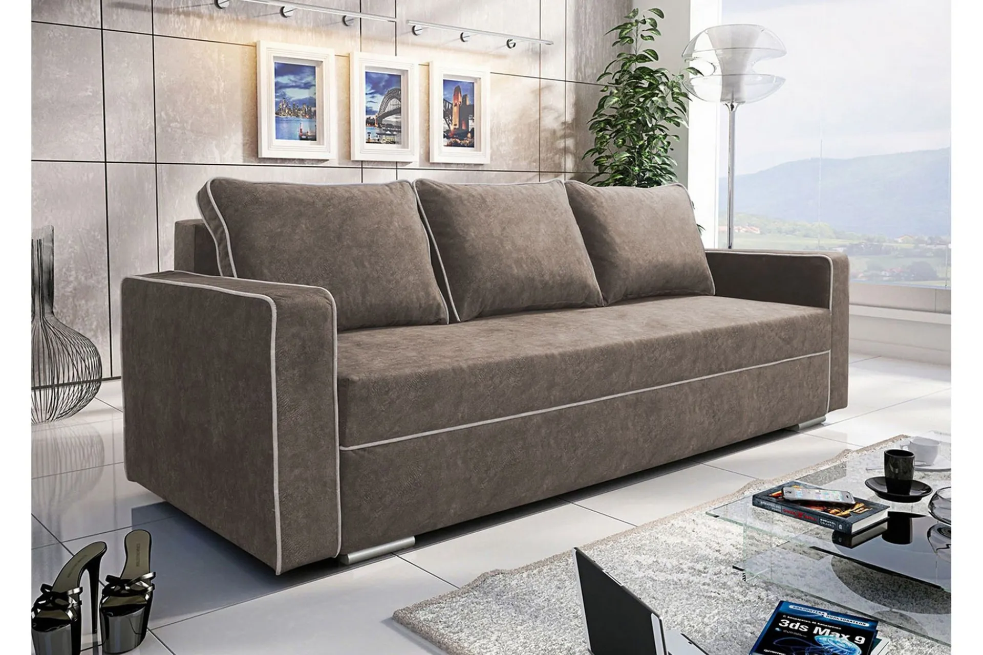 Sovesofaer-Beno Sovesofa 230x92x91 cm Ajuga 4 + Ajuga 1