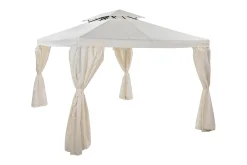 Comfort Garden Markiser|Paviljonger-Bermuda komplett paviljong inkl. tak og vegger 3x4 m – Offwhite