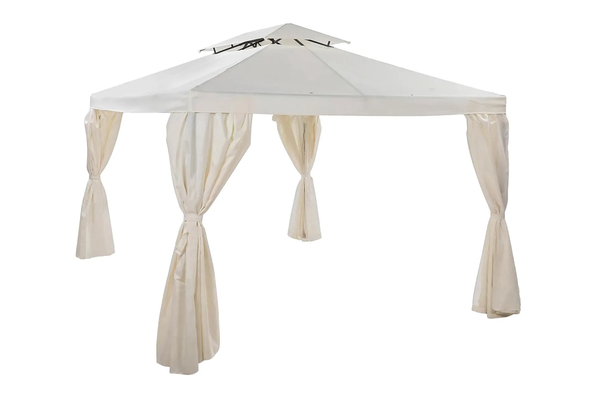 Comfort Garden Markiser|Paviljonger-Bermuda komplett paviljong inkl. tak og vegger 3x4 m – Offwhite