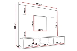 Bernice TV-skap 38x150 cm