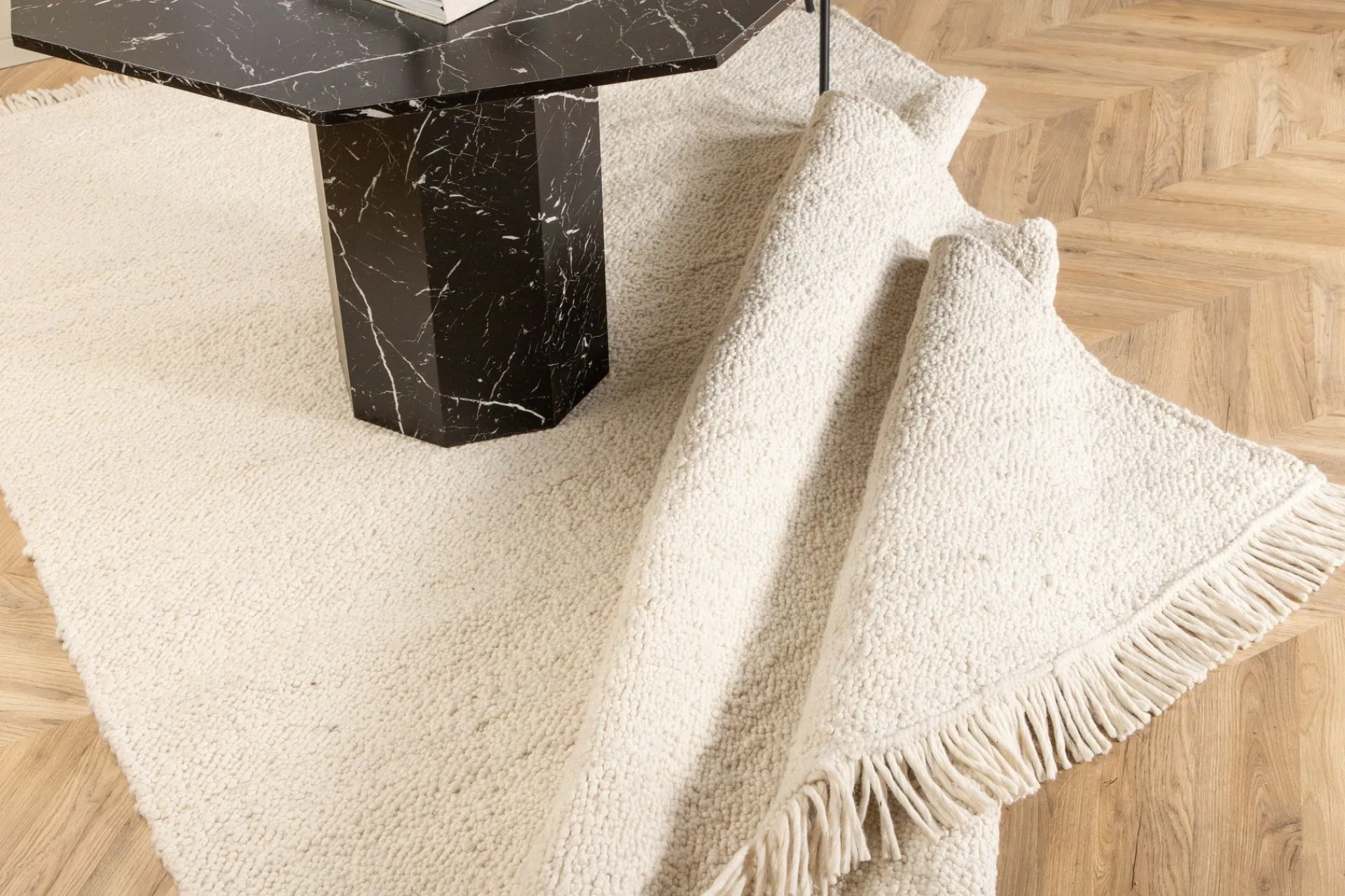 Venture Home Skinn & Pelstepper|Sitteputer-Betina Ullmatte 300x400 cm Hvit