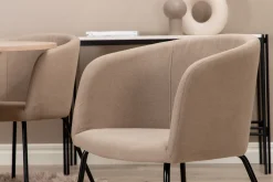 Venture Home Biana Spisegruppe 110 cm Rund inkl. 4 Berita Stoler
