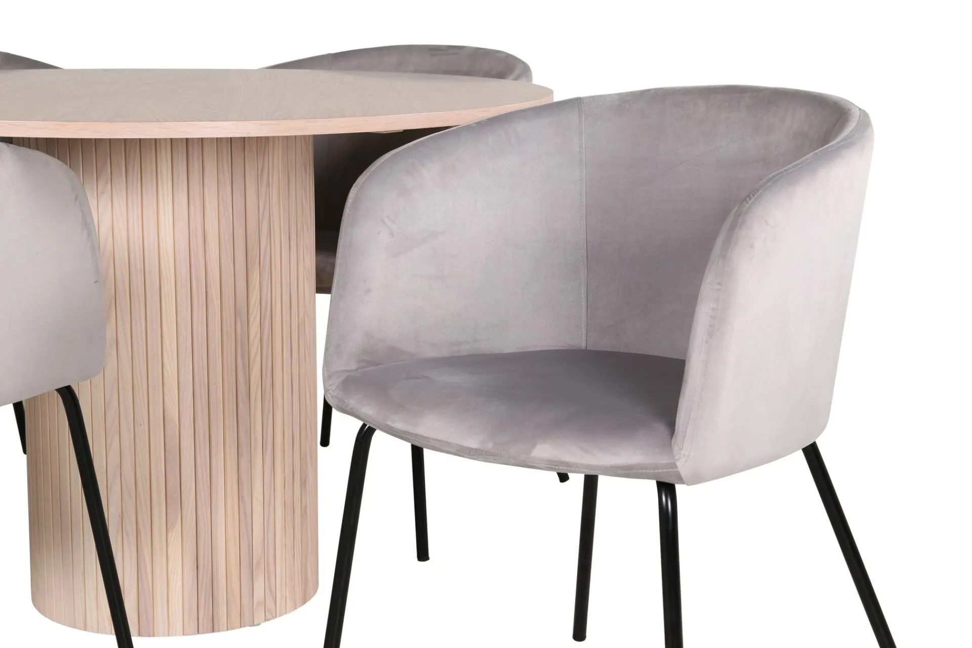 Venture Home Bianca Matgruppe 110 cm Rund med 4 Berit stoler
