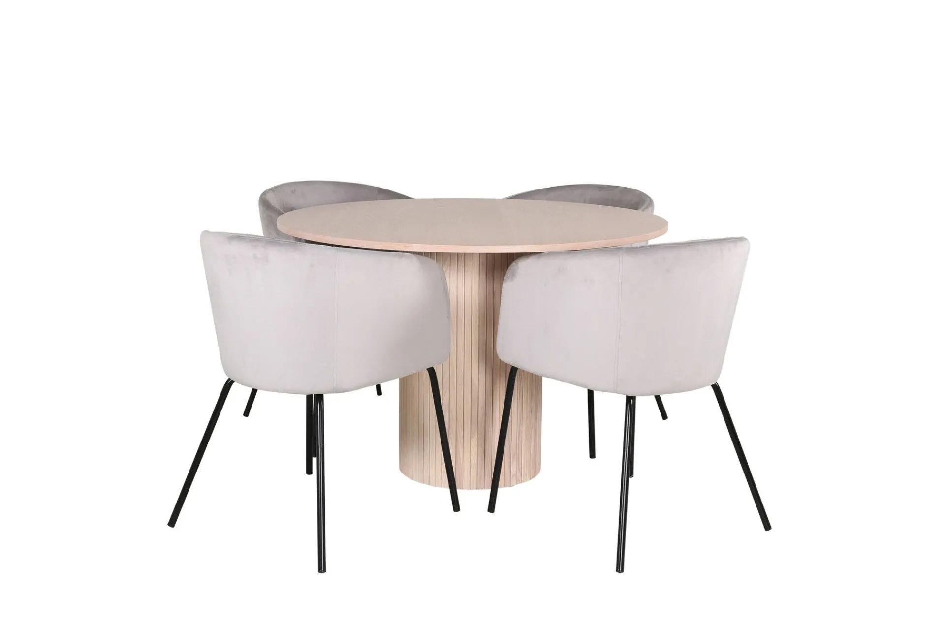 Venture Home Bianca Matgruppe 110 cm Rund med 4 Berit stoler