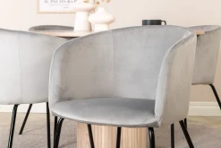 Venture Home Bianca Matgruppe 110 cm Rund med 4 Berit stoler