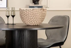 Venture Home Spisegrupper-Bianca Rundt Spisebord med 4stk Emma Spisestol Svart