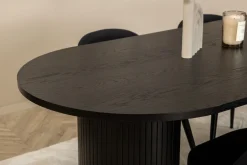 Venture Home Bianca Spisegruppe 200 cm Oval med 4 Velvet Stoler