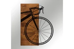 Skilt-Bicycle Veggdekor Svart/Valnøtt