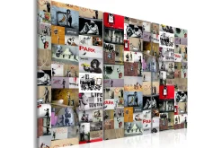 Posters|Oljemaling-Bilde Art Of Collage Banksy Iii 90x60 Flerfärgad