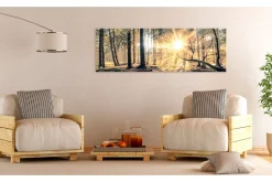 Lerretsbilder|Lerretsbilder-Bilde Autumn Retreat 150x50 Flerfärgad,Grønn