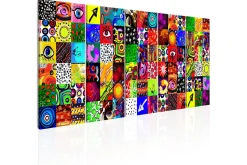Lerretsbilder|Lerretsbilder-Bilde Colourful Abstraction 200x80 Flerfärgad