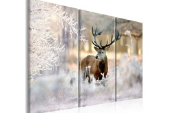 Lerretsbilder|Lerretsbilder-Bilde Deer In The Cold 90x60 Flerfärgad