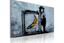 Lerretsbilder|Lerretsbilder-Bilde Inspired By Banksy 60x40 Hvit