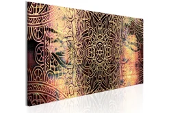 Lerretsbilder|Lerretsbilder-Bilde Mandala Sunny Poetry 135x45 Flerfärgad