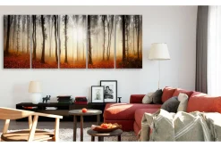 Lerretsbilder|Lerretsbilder-Bilde Morning Fog 200x80 Hvit