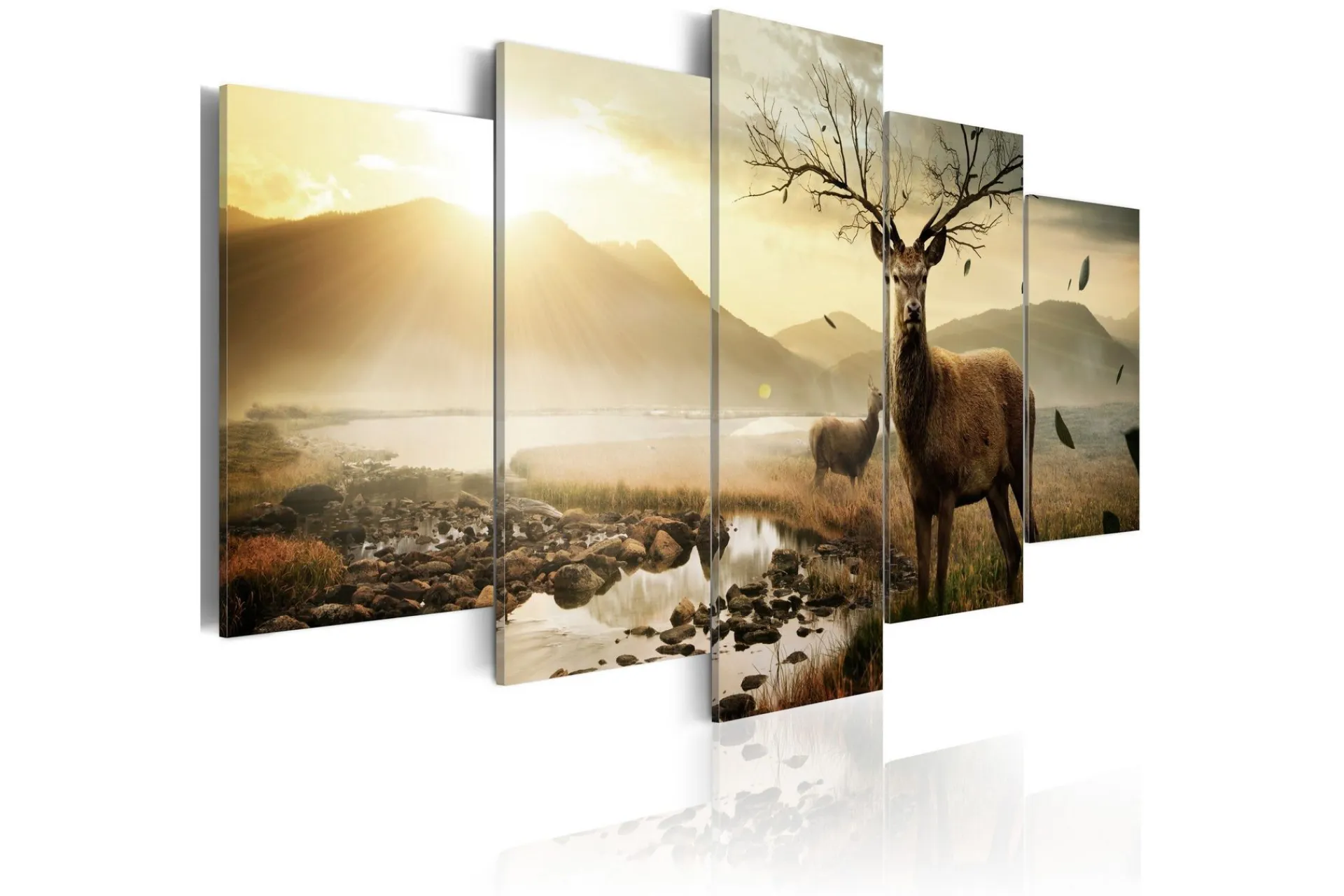 Bilde Tundra And Deer 100x50