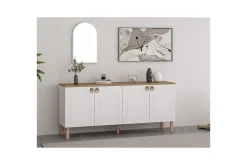 Gangbord|Avlastningsbord-Bingdi Konsollbord 180 cm Hvit