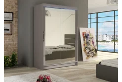 Garderober & Garderobesystem-Biscayne Garderobeskap Med Speil 120x200 cm Beige