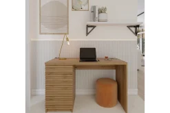 Kontorbord-Bisett Skrivebord 120x60 cm Brun