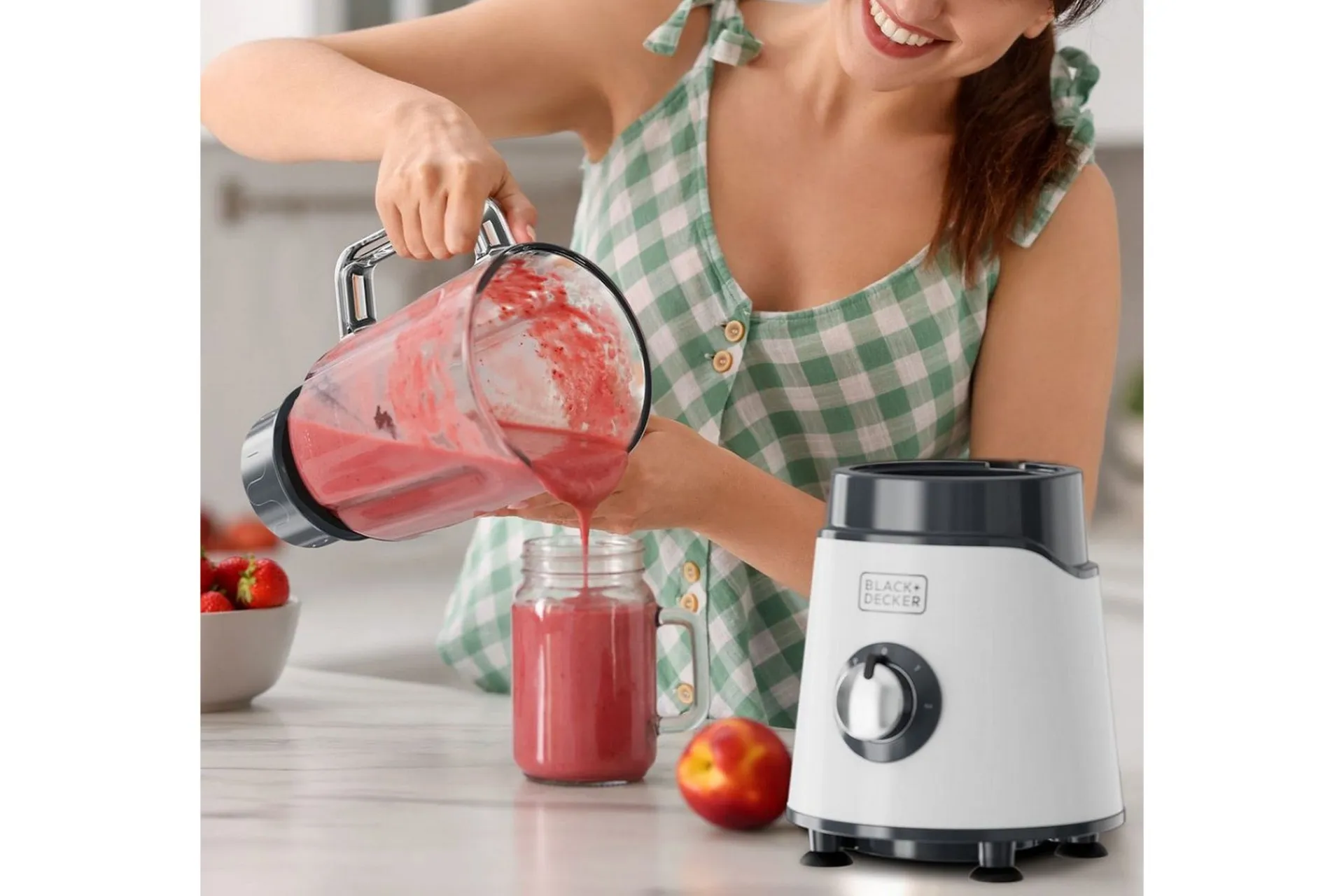 Black+Decker Produkter For Å Blande & Hakke|Kjøkkenutstyr-Blender 750W Hvit