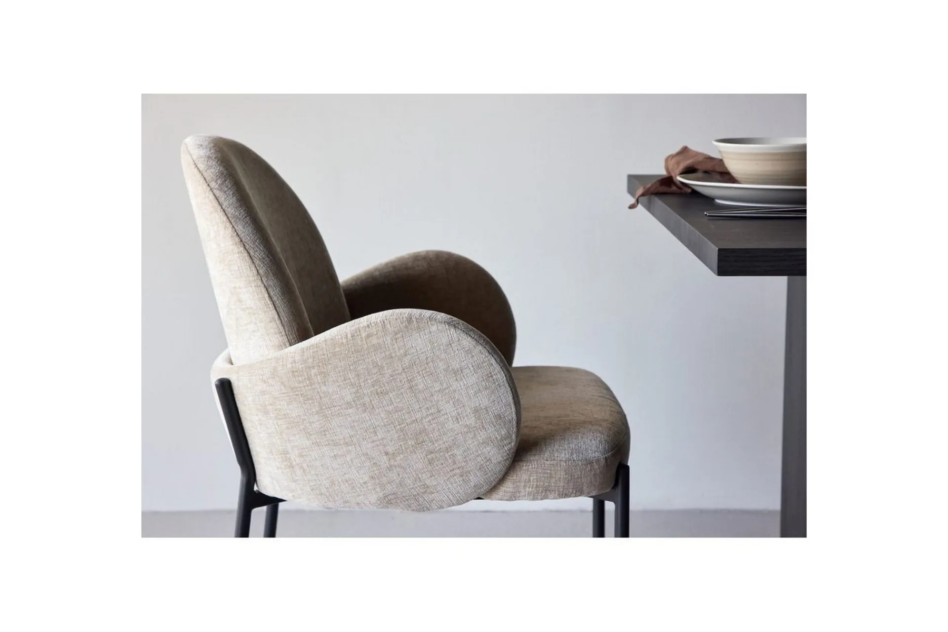 Venture Home Karmstoler-Bloom Spisestuestol Beige