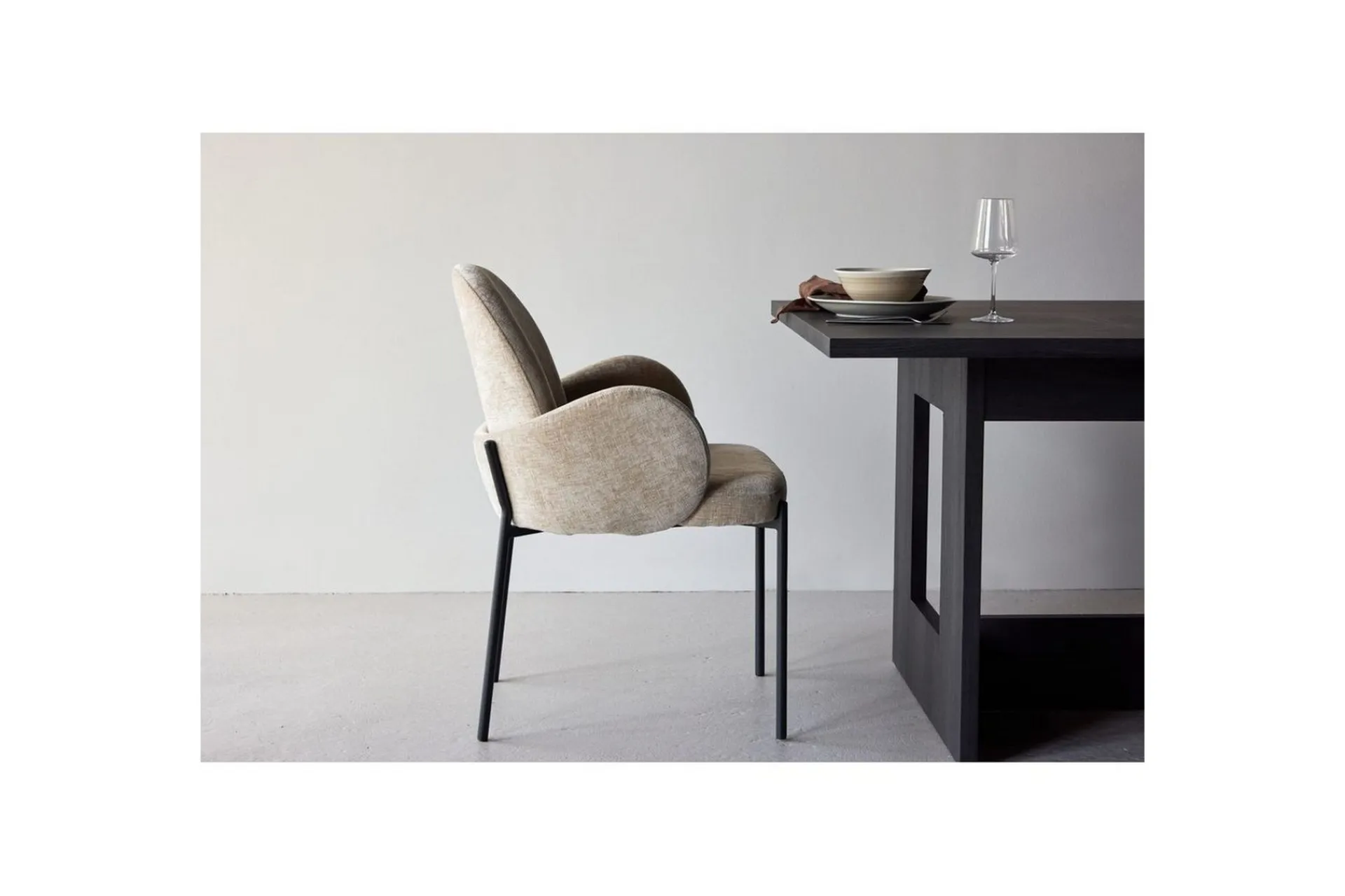 Venture Home Karmstoler-Bloom Spisestuestol Beige