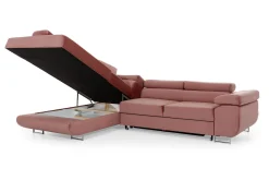 Majestic Furniture Sovesofaer-Bobis Dyp Sovesofa med Sjeselong Venstre 275 cm Lyse brun/Brun