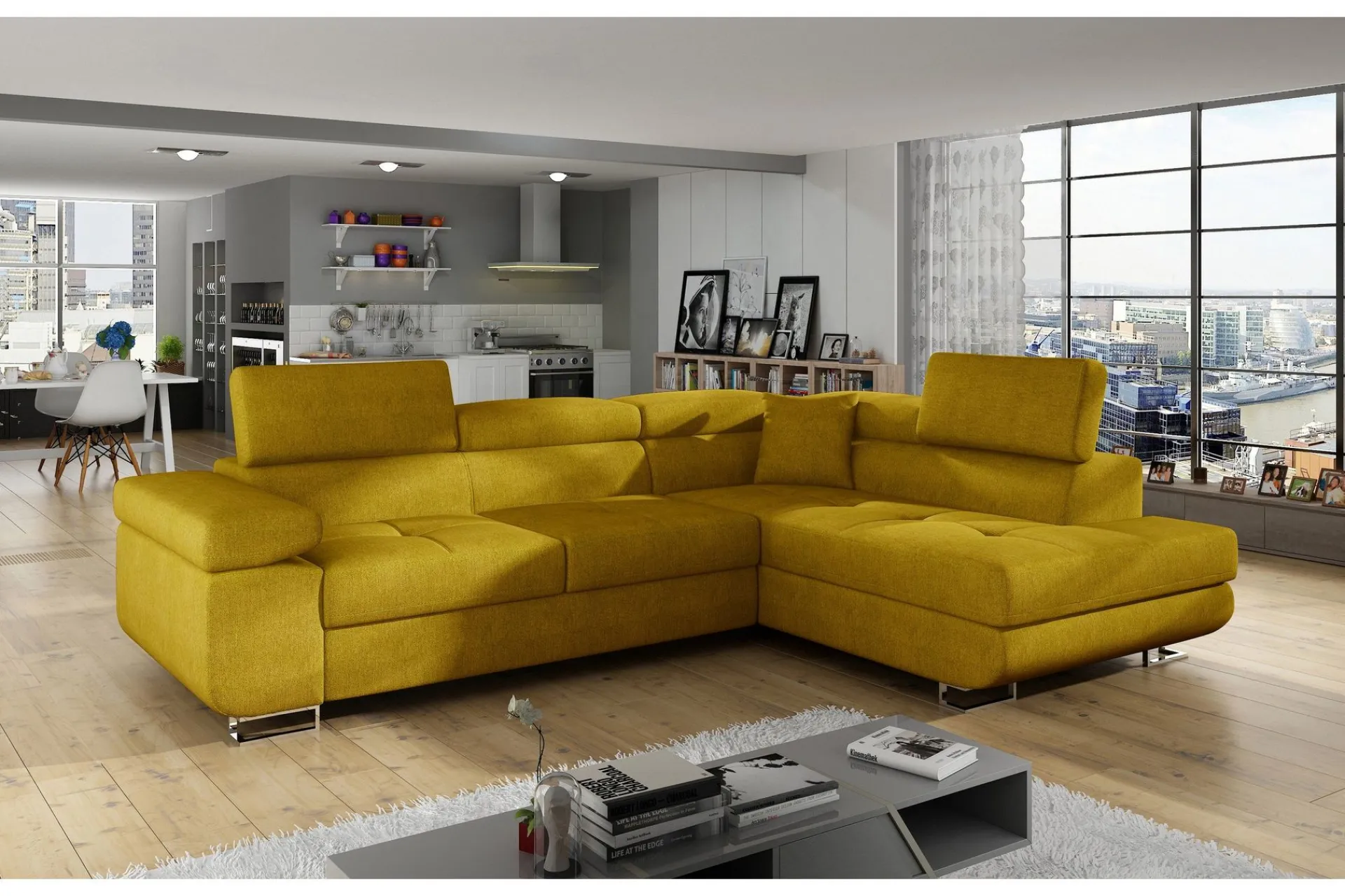 Majestic Furniture Bobis Sovesofa med Sjeselong Høyre