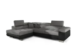 Majestic Furniture Sovesofaer-Bobis Sovesofa med Sjeselong Venstre Lysegrå/Svart
