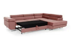 Majestic Furniture Velour Sofa & Fløyel Sofa-Bobis Sovesofa med Sjeselong Høyre Grønn