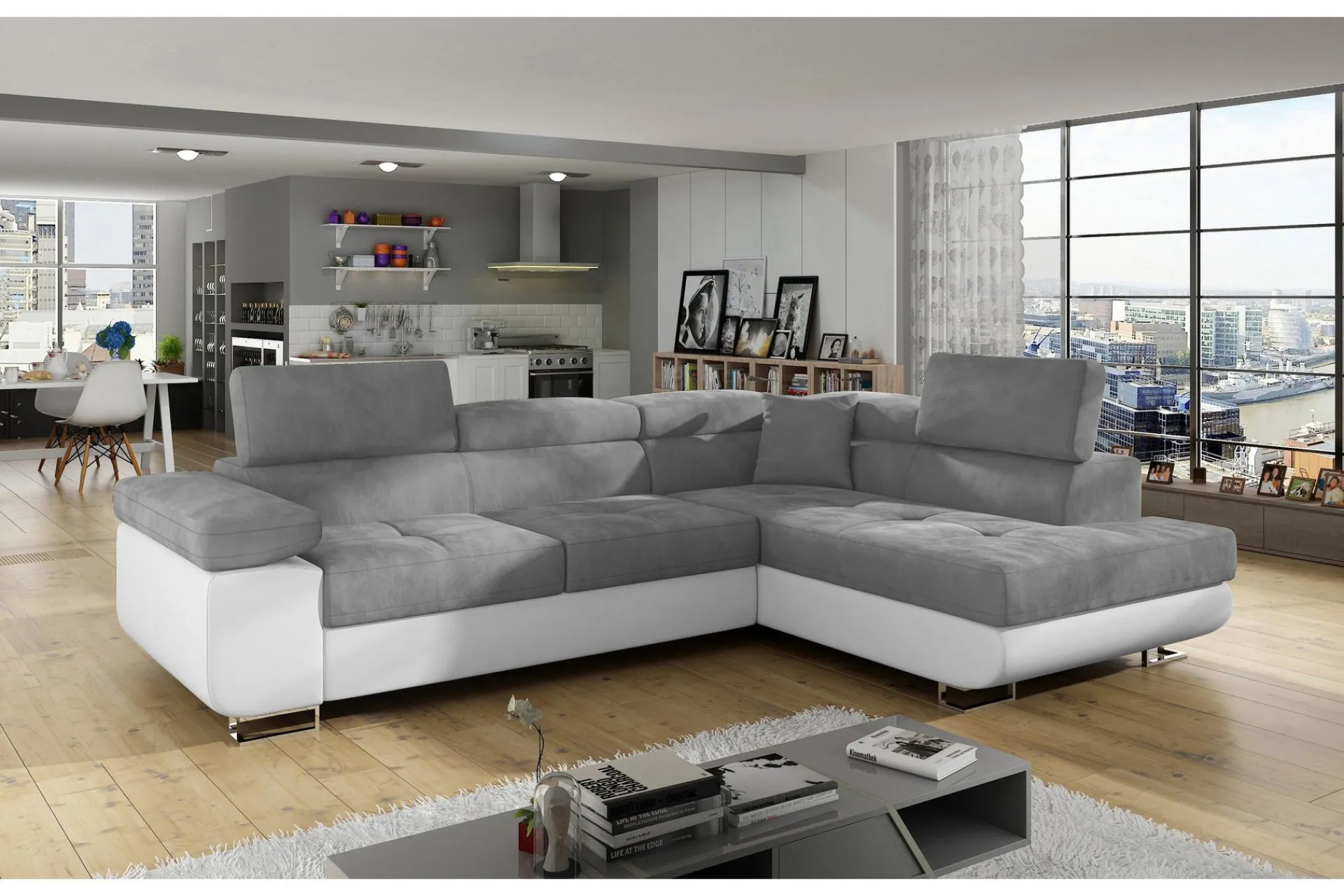 Majestic Furniture Bobis Sovesofa med Sjeselong Høyre
